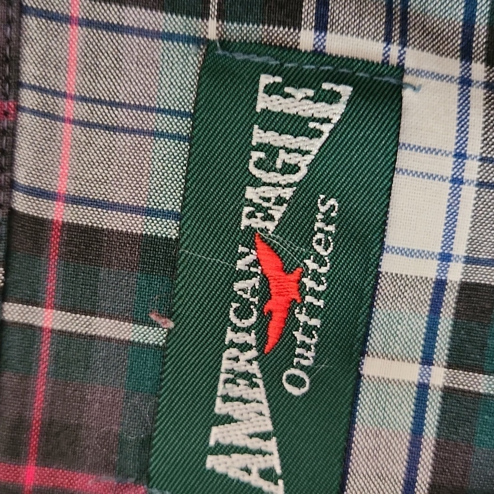 American Eagle Outfitters Men's Size Large Plaid Shirt - Picture 3 of 10